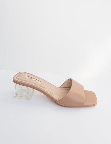 Sandalias tacón camel Elegance