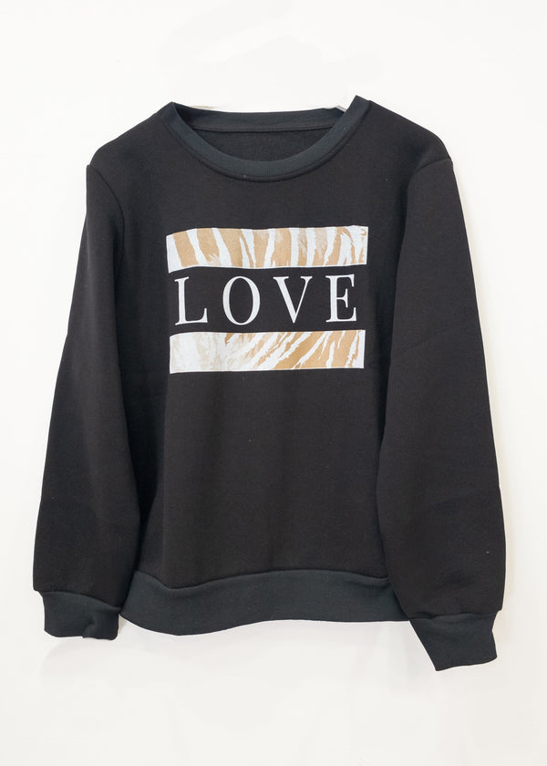 Sudadera negra LOVE