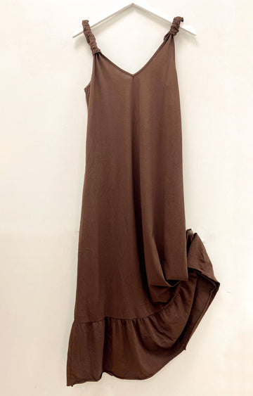 Vestido largo marrón Laredo