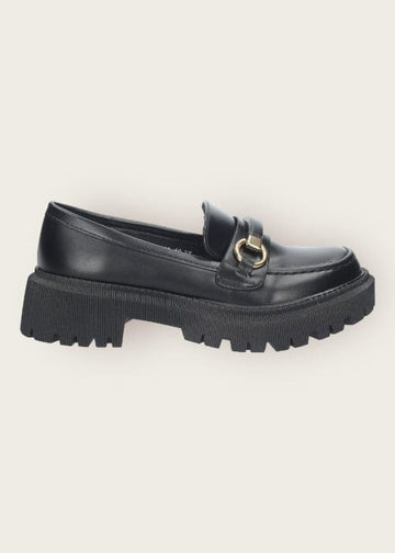 Zapato mocasín negro Anouk