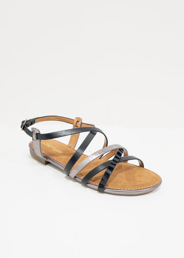 Sandalias negras Paris