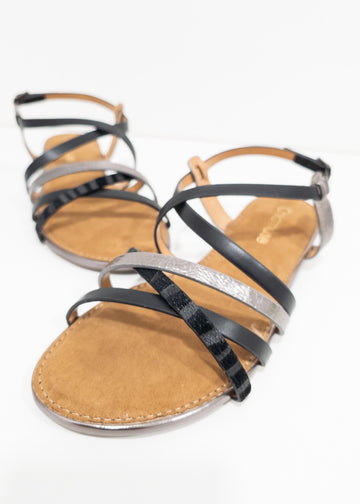 Sandalias negras Paris