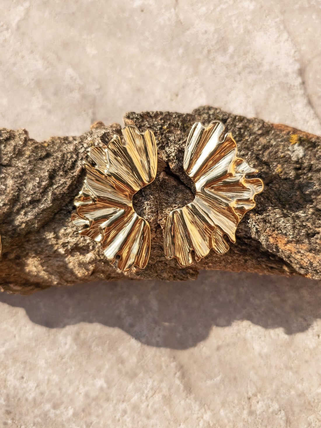 ORIXA Pendientes dorados Luna