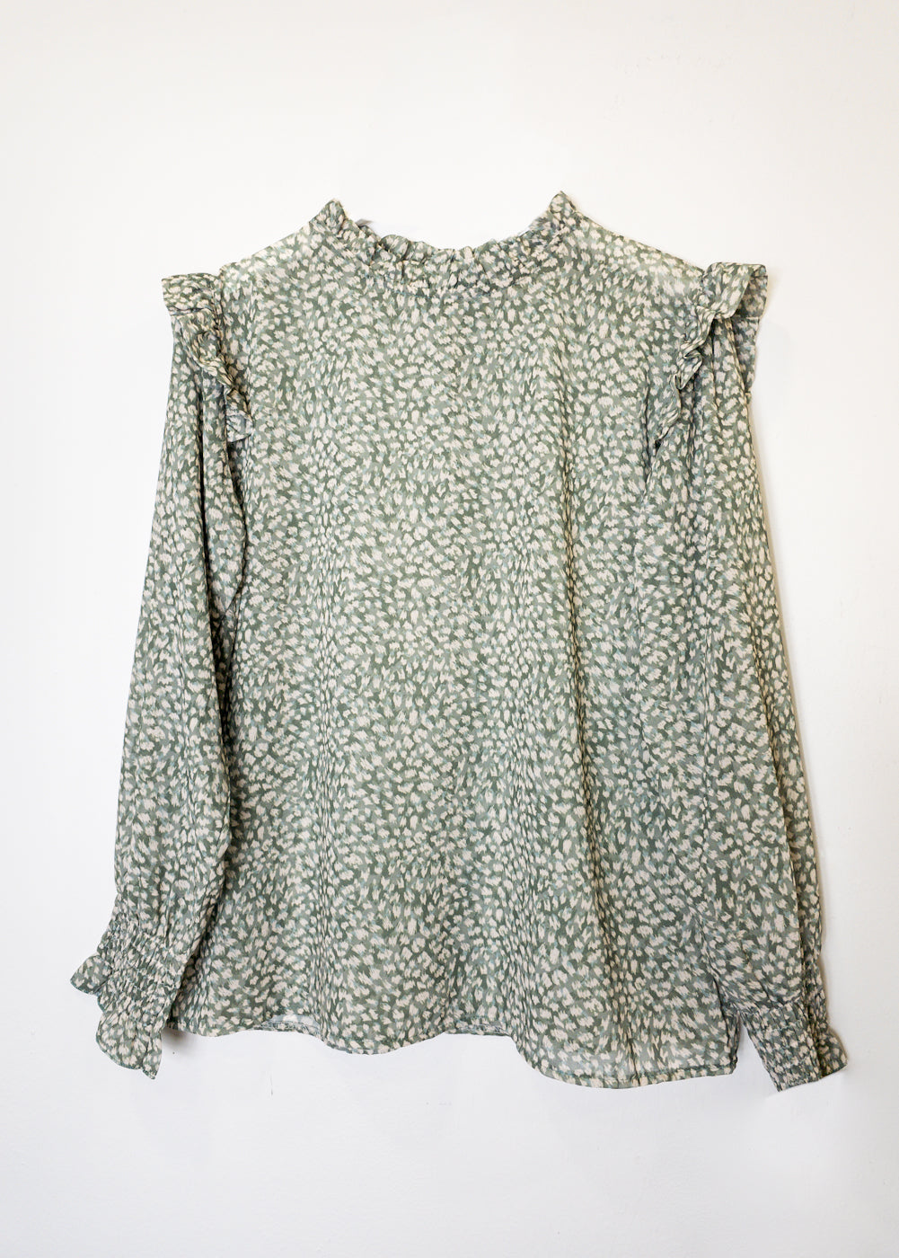 Blusa fluida verde Amanecer