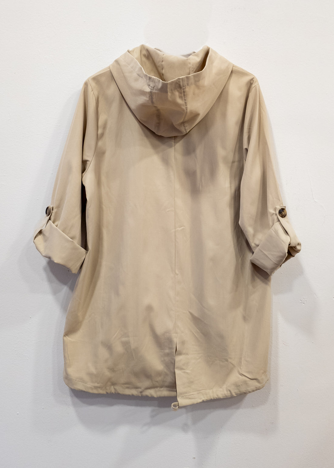 Chaqueta parka beige Damasco