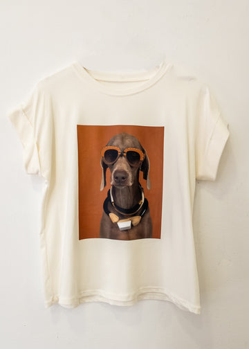 Camiseta Blanca Dog