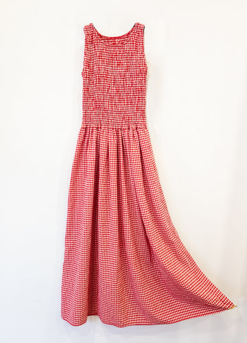 Vestido largo rojo Amalia