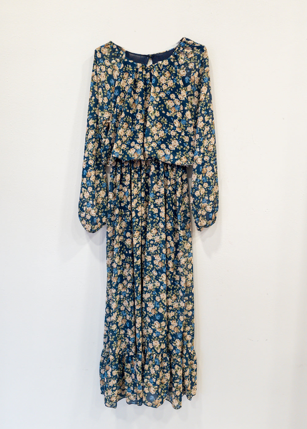 Vestido flores azul Alegría