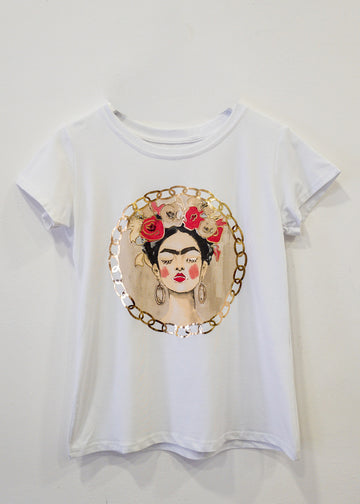 Camiseta beige Kahlo