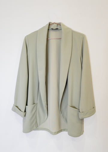 Blazer fluida gris