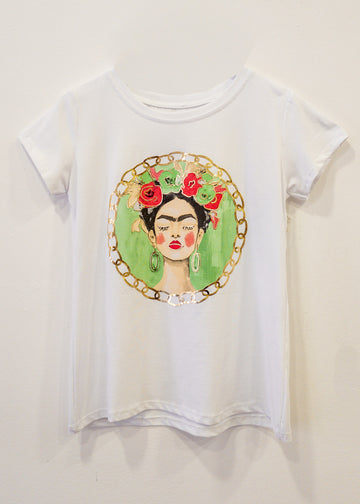 Camiseta verde Kahlo