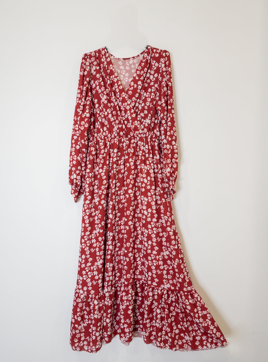 Vestido floral rojo Lisan