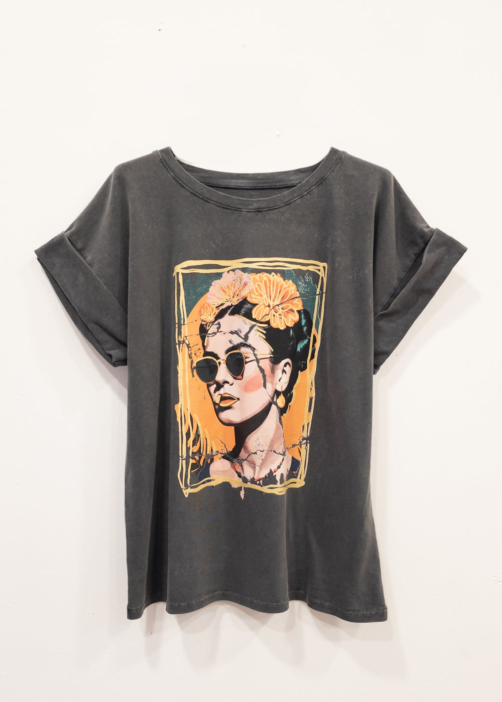 Camiseta gris lavado Diva
