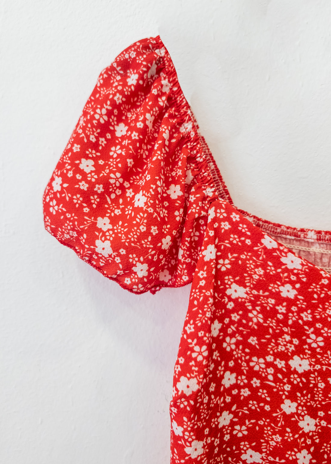Vestido rojo flores Amapola
